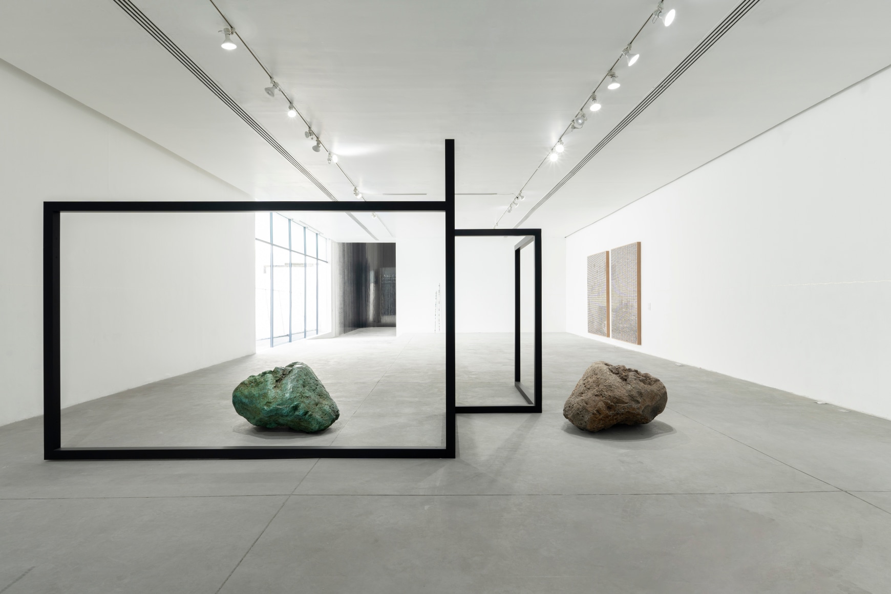 Exhibition view, "Beyond Behind / Atrás y más allá", October 29, 2023 – April 7, 2024, Curator: Viviana Kuri Haddad / Assistant Curator: Maya Renée Escárcega. Courtesy of Museo de Arte de Zapopan. Photo: Lazarillo.
