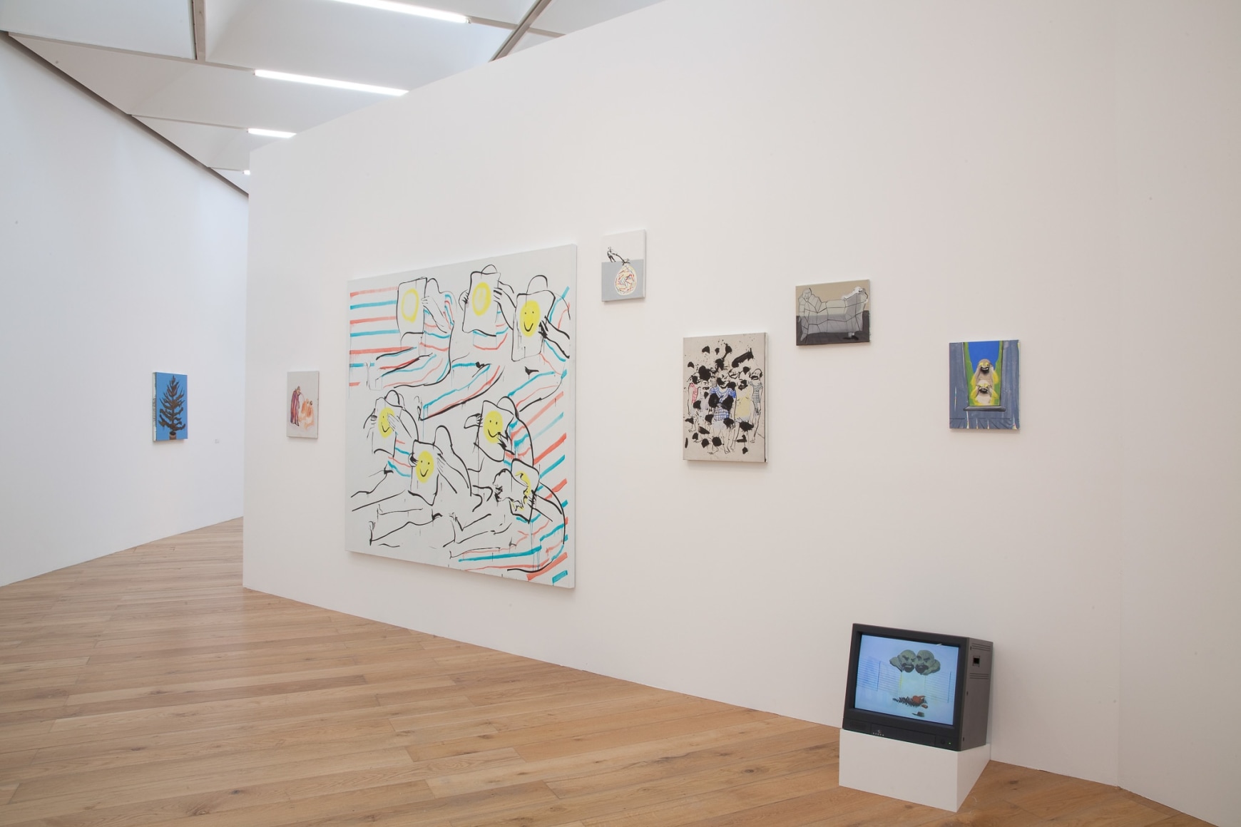 Installation view: Tala Madani, Nottingham Contemporary, 2014