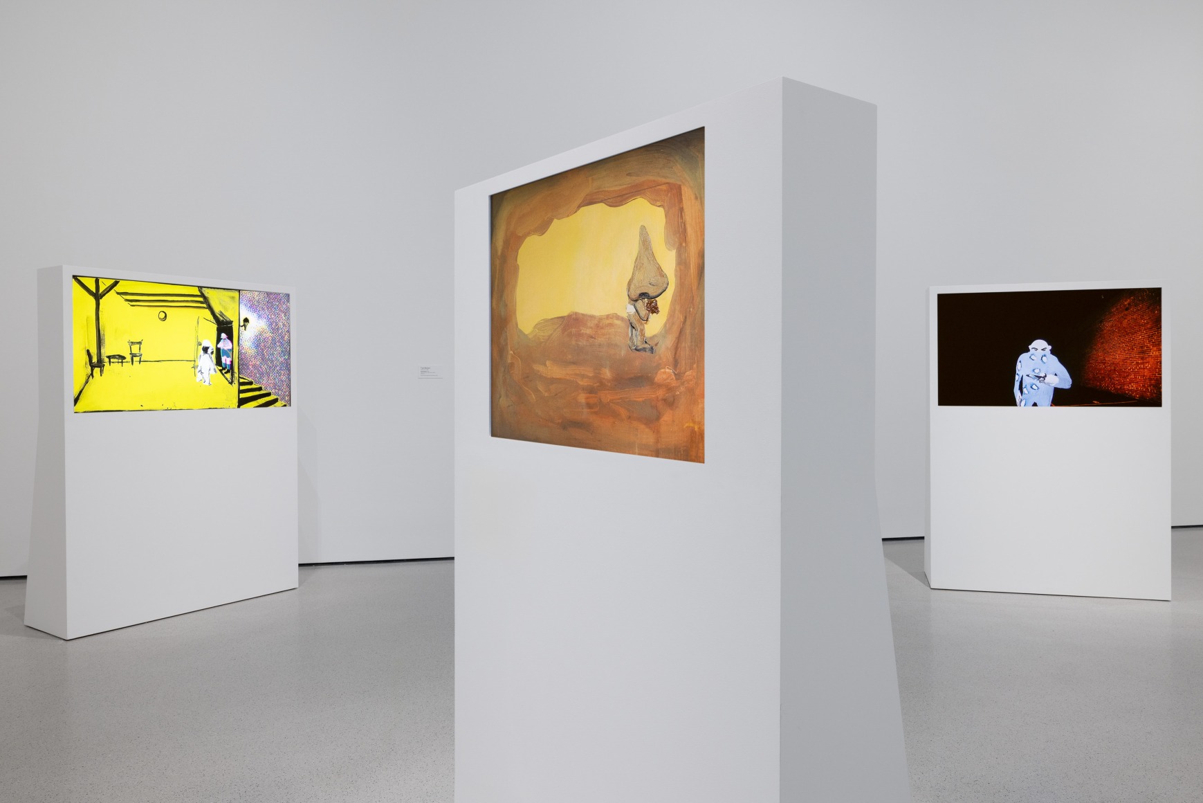 Installation view of the gallery &ldquo;Tala Madani&rdquo; in the exhibition &ldquo;Collection 1980s&ndash;Present,&rdquo; June 6, 2025 - Ongoing. Photographed in June 2025. The Museum of Modern Art, New York. Digital Image &copy; 2025 The Museum of Modern Art, New York. Photo by Jonathan Dorado.