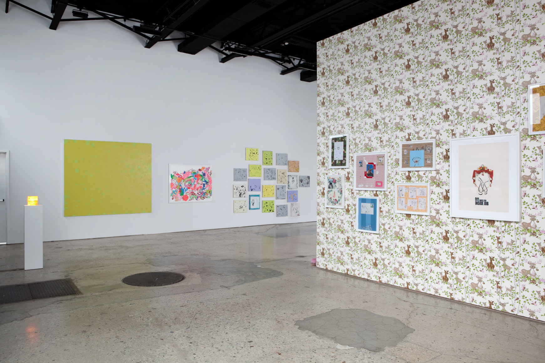 Sue Williams, Installation view: Al-Qaeda is the CIA, 303 Gallery, 2010