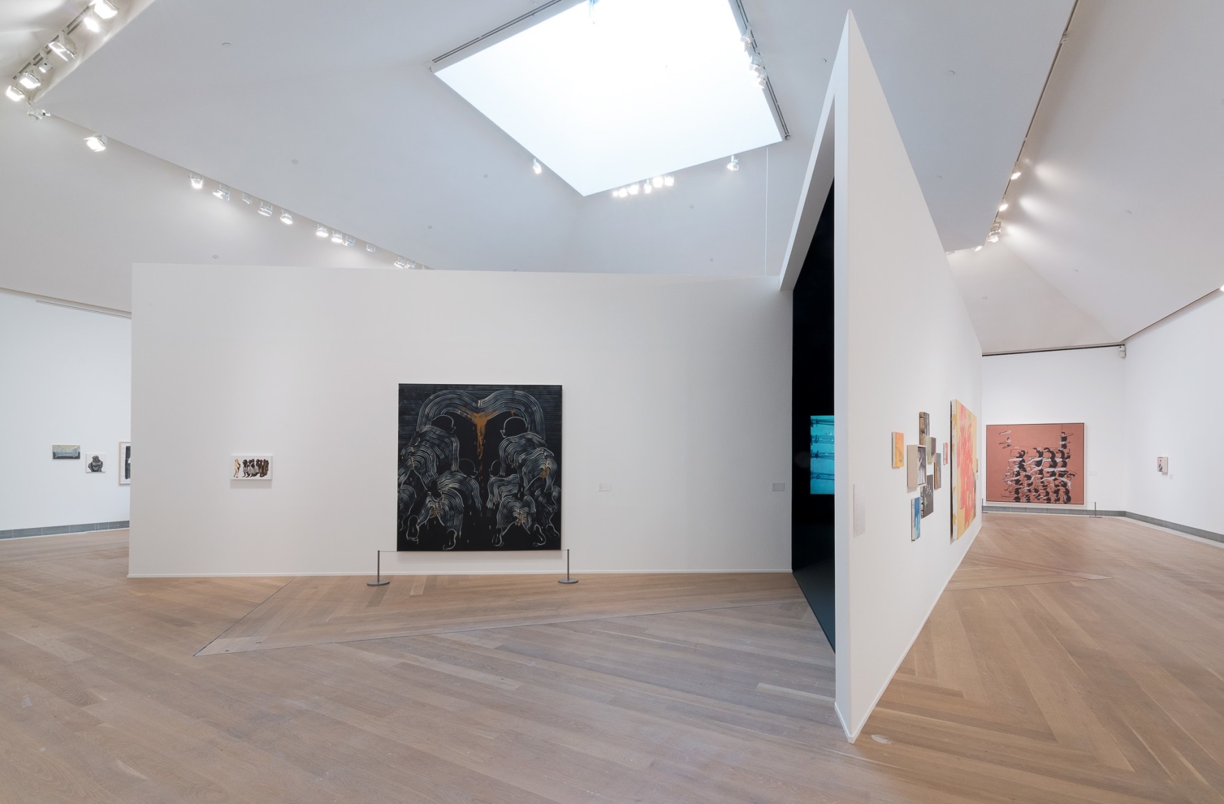 Installation view: Tala Madani: Rip Image, Moderna Musseet, Stockholm, 2013