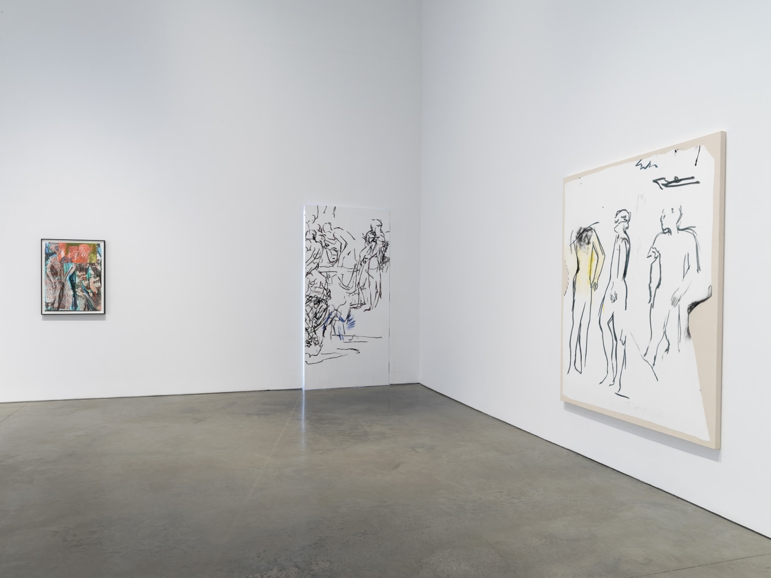 Installation view: Nick Mauss, 303 Gallery, New York, 2020. Photo: John Berens