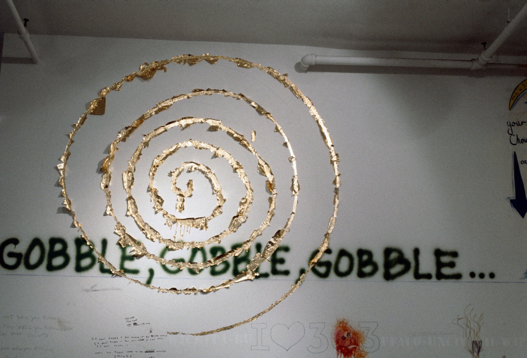 Installation view Writings On The Wall