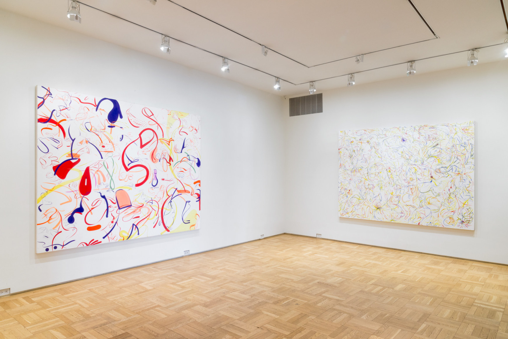 Sue Williams, Installation view: Paintings 1997-98, Skarstedt Gallery, New York, 2018