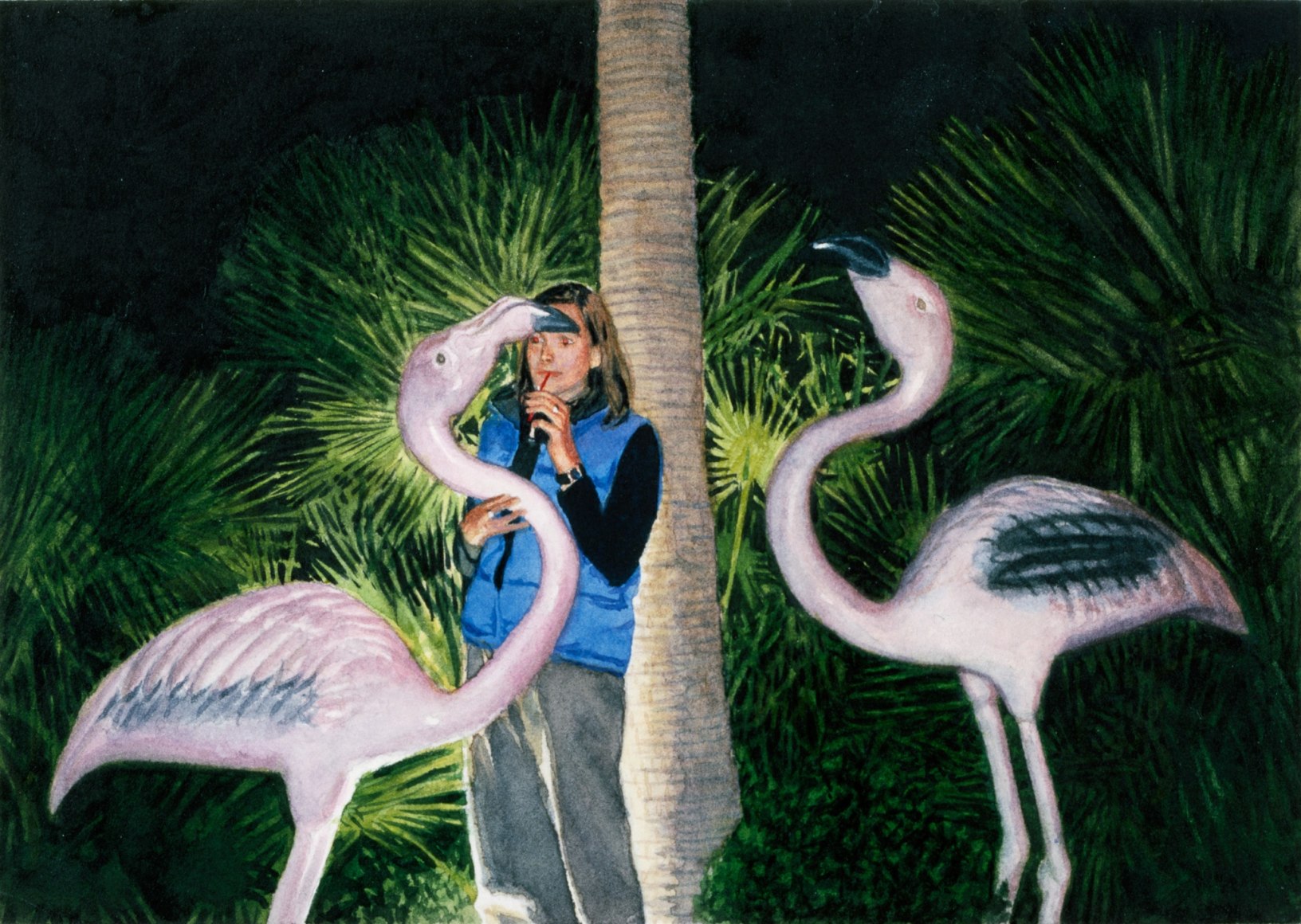Tim Gardner, Untitled (Val & Flamingos), 2000
