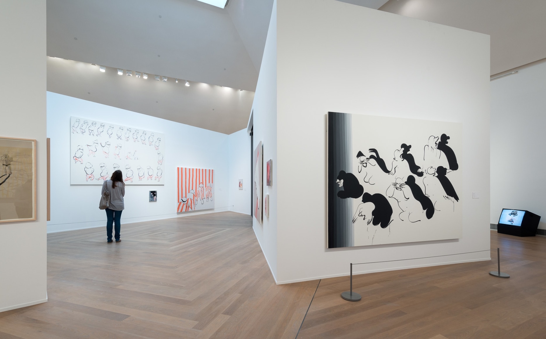 Installation view: Tala Madani: Rip Image, Moderna Musseet, Stockholm, 2013