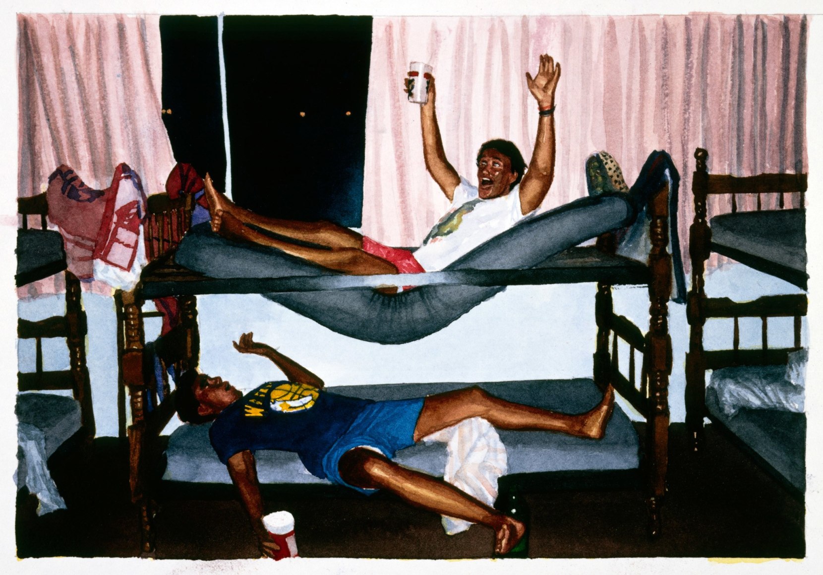 Tim Gardner, Untitled (Nick & Lars in bunkbed, Cancun), 1999