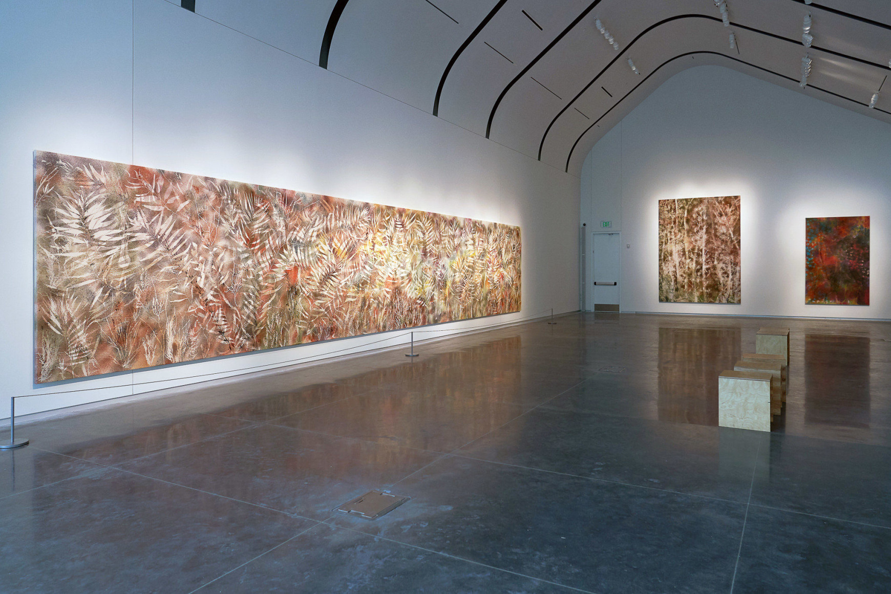 Installation view: Sam Falls, 2019,&nbsp;Laumeier Sculpture Park,&nbsp;St. Louis, MO, courtesy&nbsp;Laumeier Sculpture Park