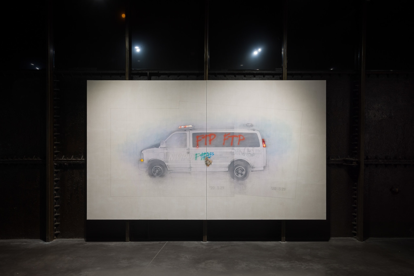 Installation view: Esteban Jefferson, May 25, 2020, Goldsmiths CCA, London, Oct, 7 2023 - Jan 14, 2024.