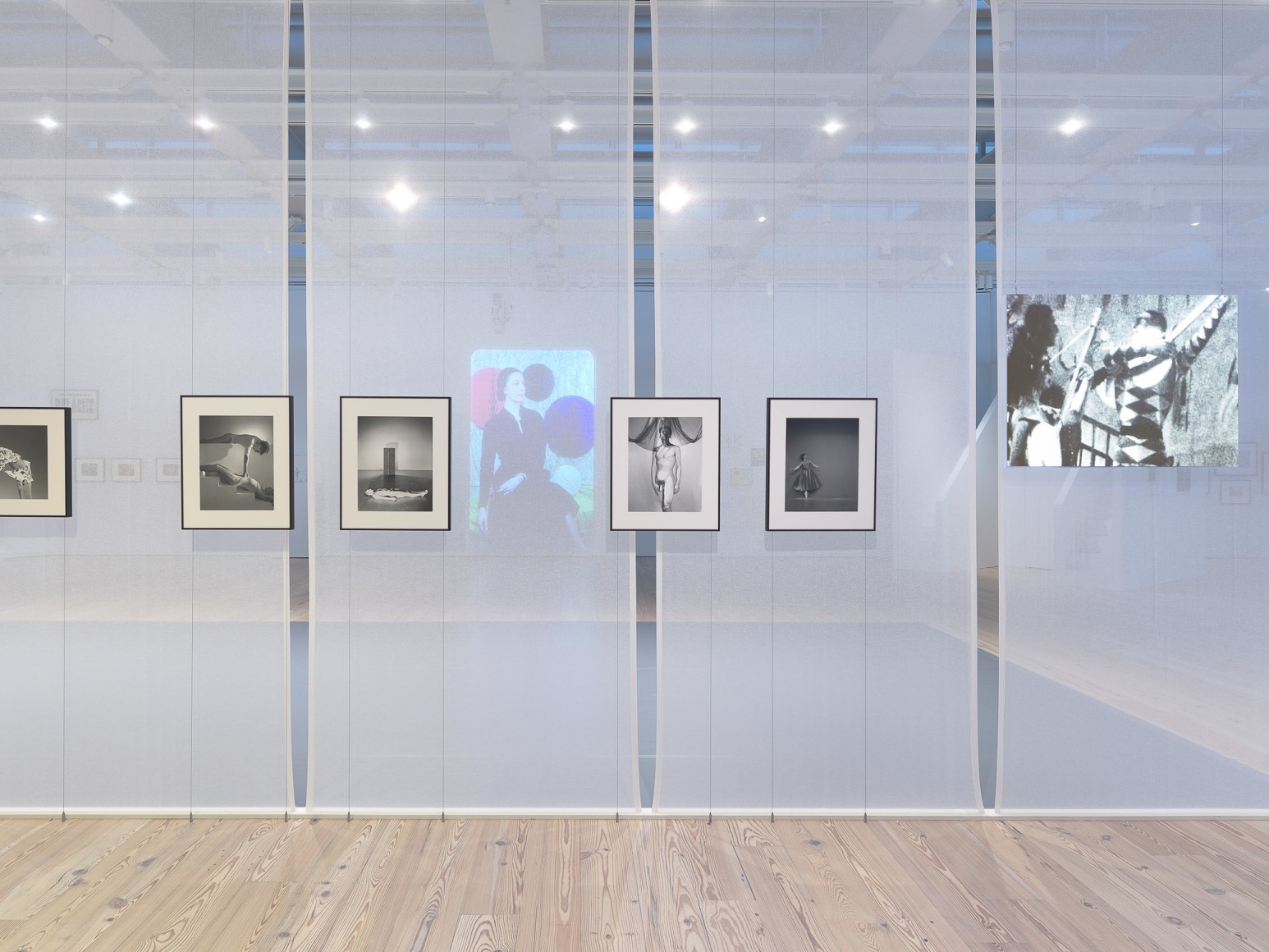 Installation view of Nick Mauss: Transmissions, Whitney Museum of American Art, New York, 3/16 - 5/14/2018