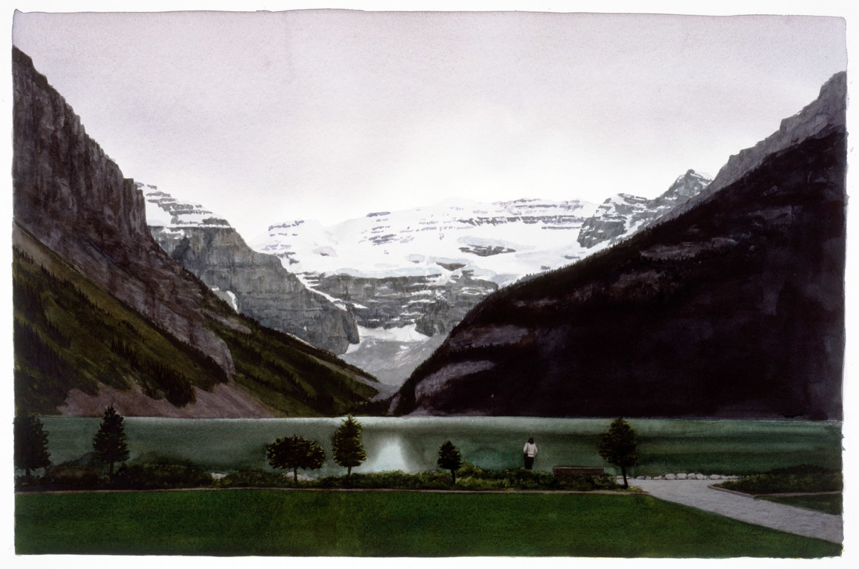 Tim Gardner, Untitled (Woman by the Shore: Lake Louise), 2002