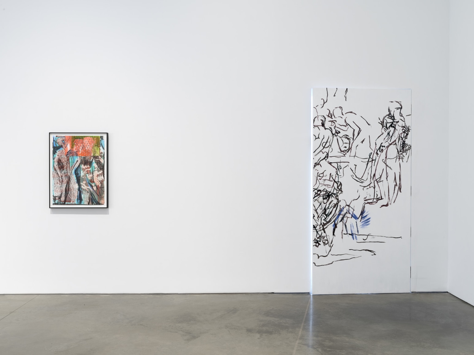 Installation view: Nick Mauss, 303 Gallery, New York, 2020. Photo: John Berens