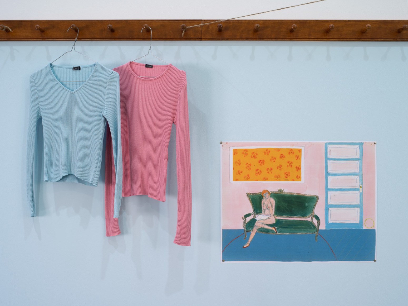 Dominique Gonzalez-Foerster, euqinimod & costumes, 2014, Installation at 303 Gallery, 2014