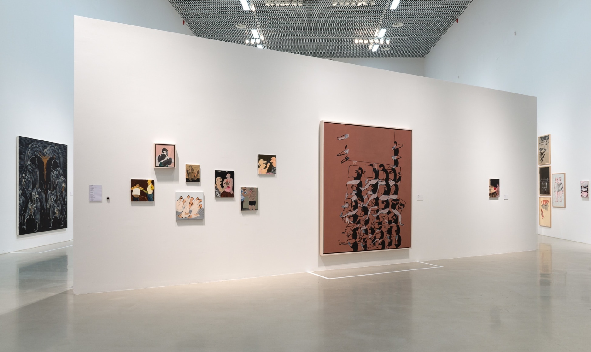 Installation view: Tala Madani: Rip Image, Moderna Musseet, Malmö, 2013