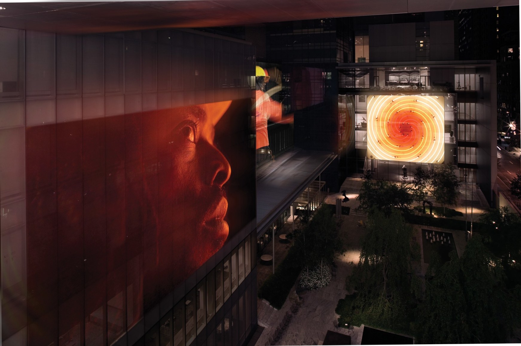 Doug Aitken, sleepwalkers, 2007, MoMA, New York