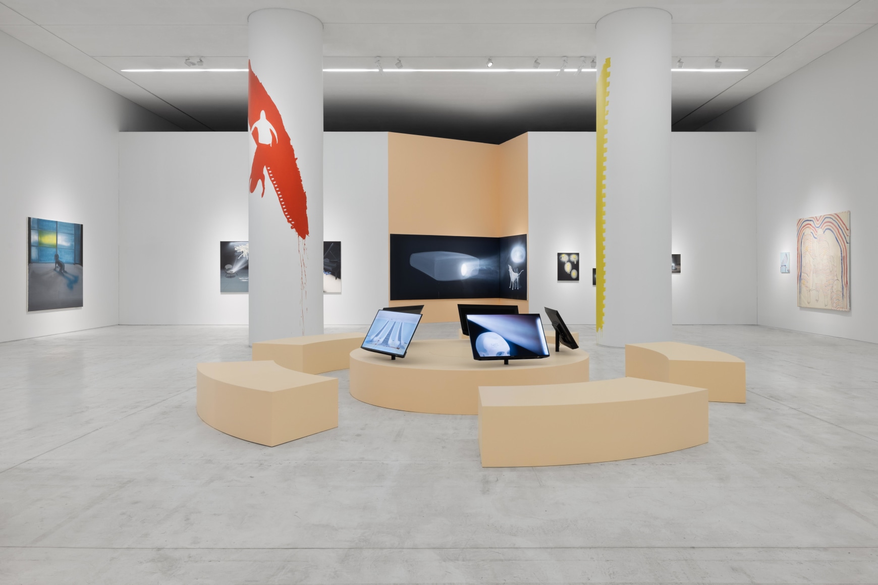 Installation views: Tala Madani, Shitty Disco, June 13 – November 10, 2024, National Museum of Contemporary Art Athens, Greece. Photography: Paris Tavitian