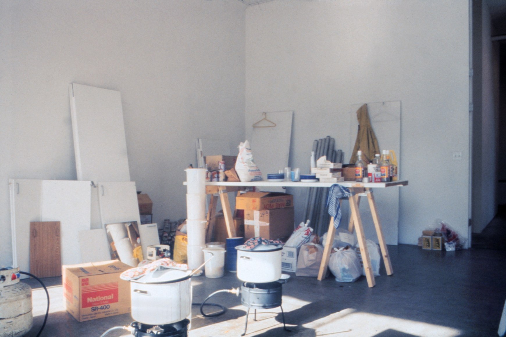 Rirkrit Tiravanija, Untitled (Free), 1992, Installation view: 303 Gallery