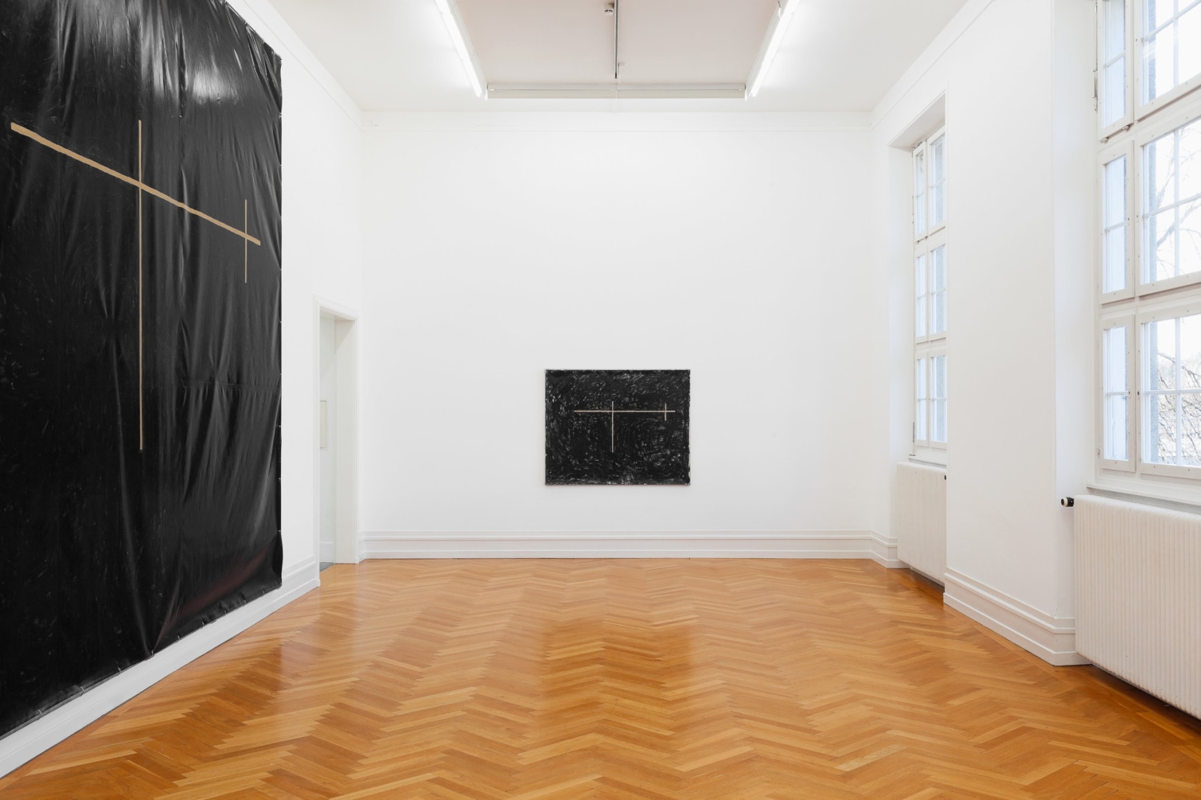 Valentin Carron, Installation view: Do ré mi fa sol la si do, Kunsthalle Bern, 2014