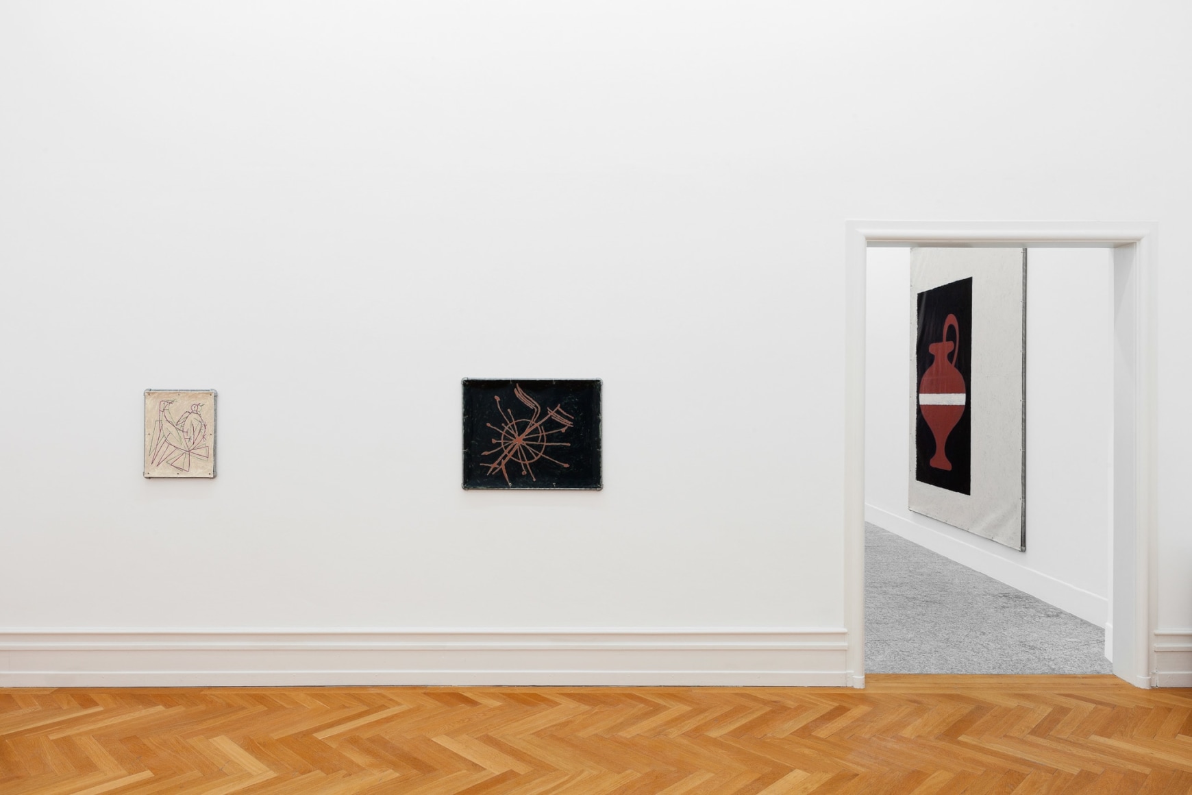 Valentin Carron, Installation view: Do ré mi fa sol la si do, Kunsthalle Bern, 2014
