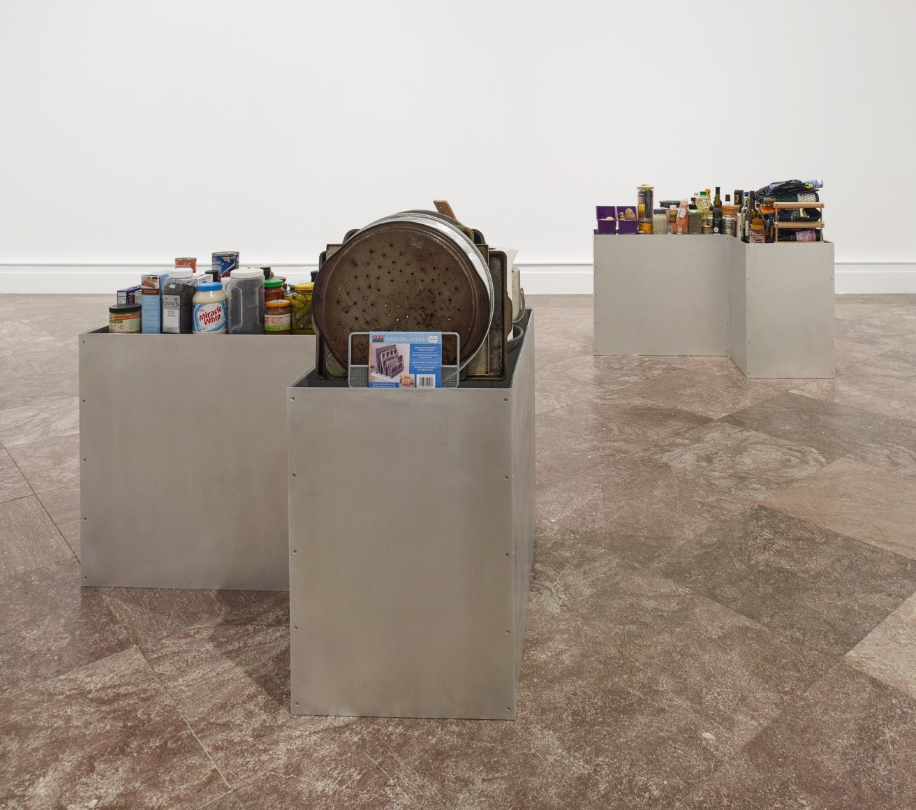Jacob Kassay, Installation view: OTNY, Albright-Knox Art Gallery, Buffalo, 2017