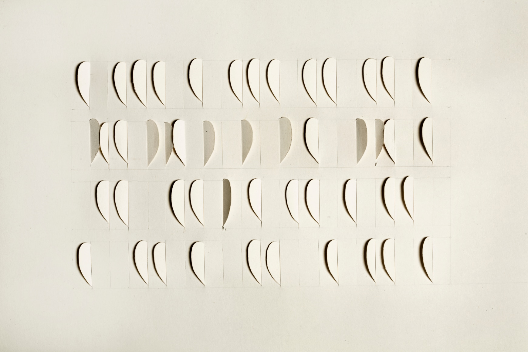 Untitled Folded Paper, 1974 Mounted paper