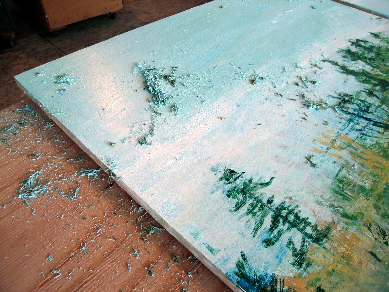 Christopher Rauschenberg Steve Hayes studio, 2007