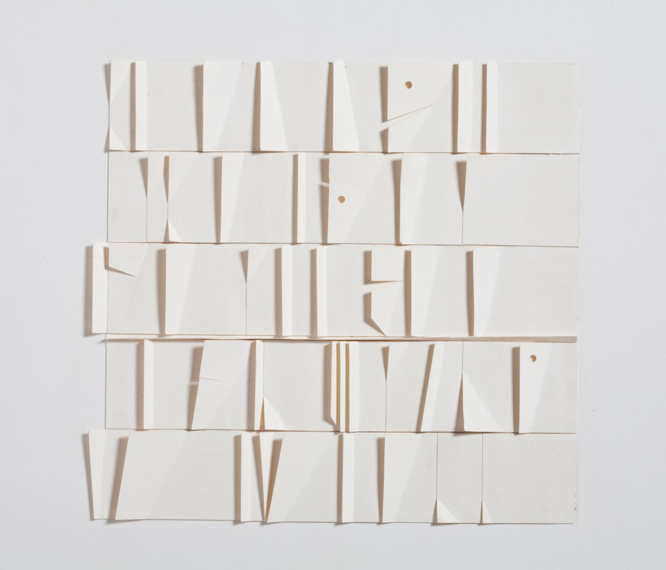 Untitled Folded Paper, 1974 Mounted paper