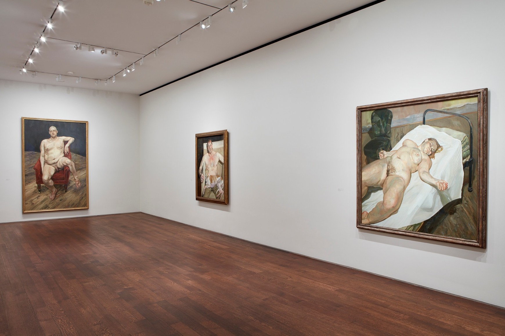 Installation view of Lucian Freud: Monumental at Acquavella Galleries from April 5 &ndash; May 24, 2019.