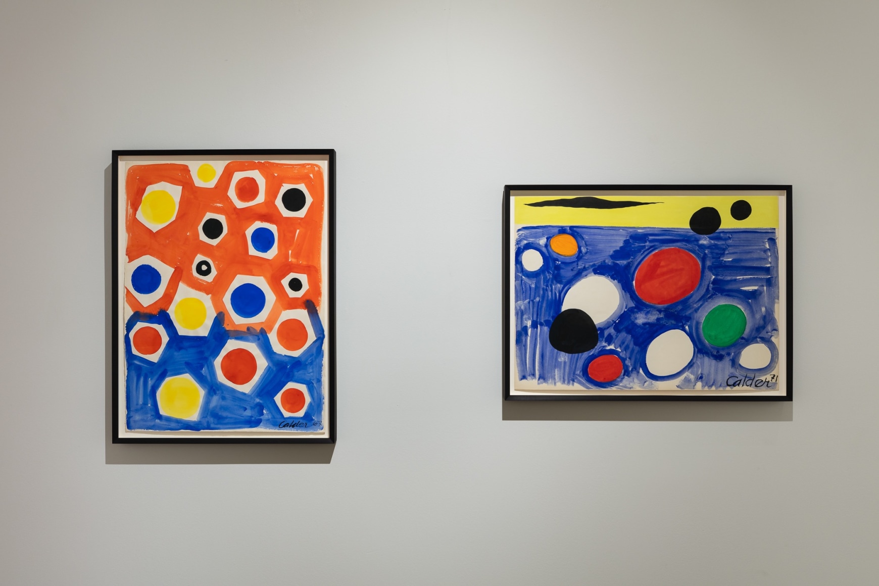 Installation view of Calder: Composing Motion  Photo by Silvia Ros  &copy; 2024 Calder Foundation, New York / Artists Rights Society (ARS), New York