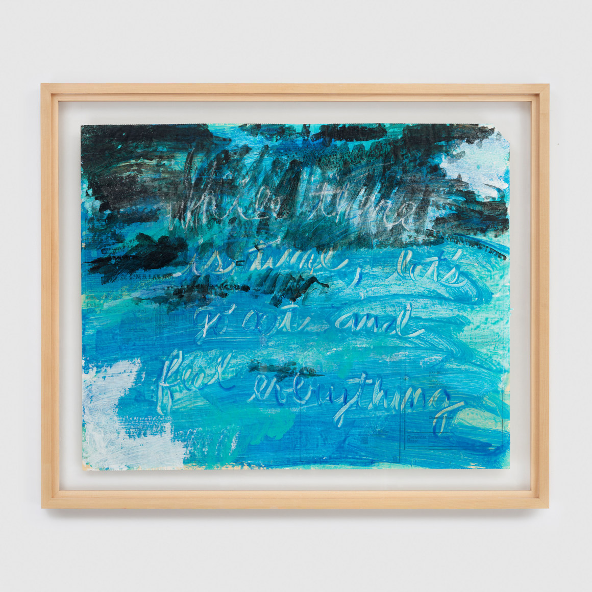 Paul Thek  While there is time, let's go out and feel everything, 1988