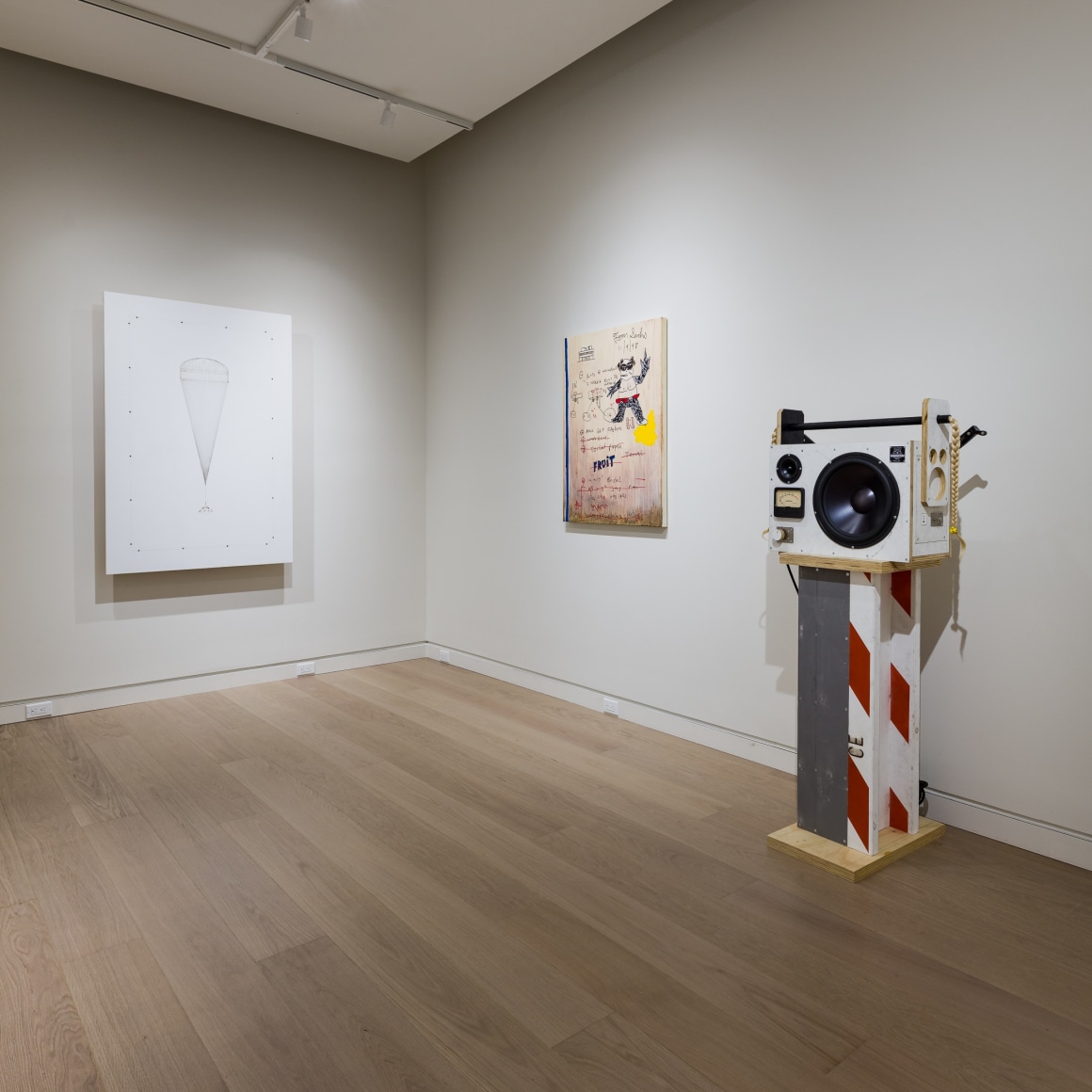 Installation view of&nbsp;Tom Sachs: Spaceships&nbsp;​​​​​​​in Palm Beach, photo by Silvia Ros.