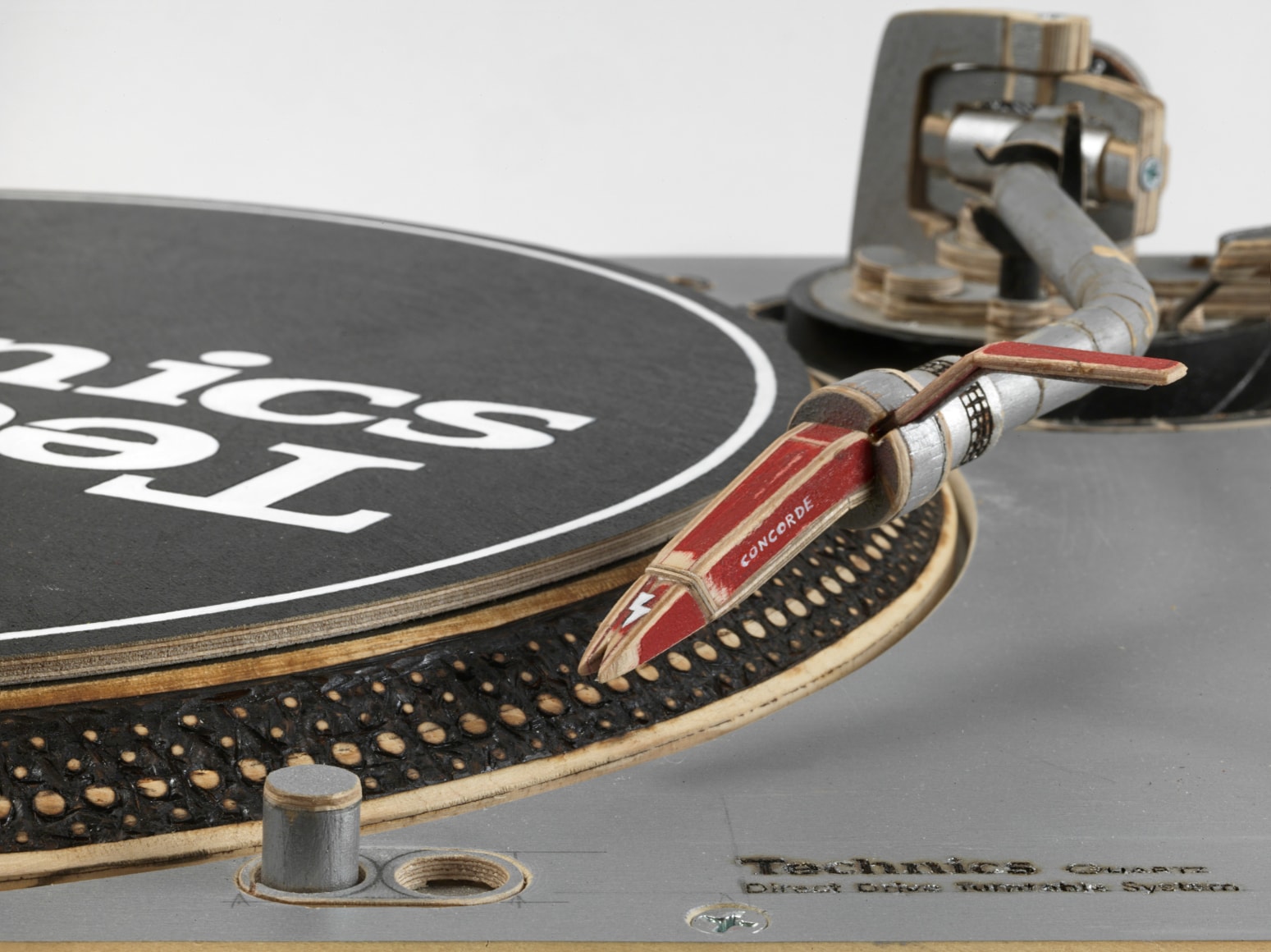 Technics 1200MK3D, 2022 Plywood, epoxy resin, mixed media 7 H x 8 W x 14 D inches