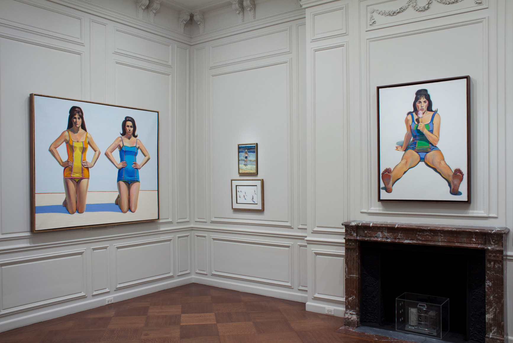 Installation view of Wayne Thiebaud: A Retrospective at Acquavella Galleries from October 22 - November 29, 2012.