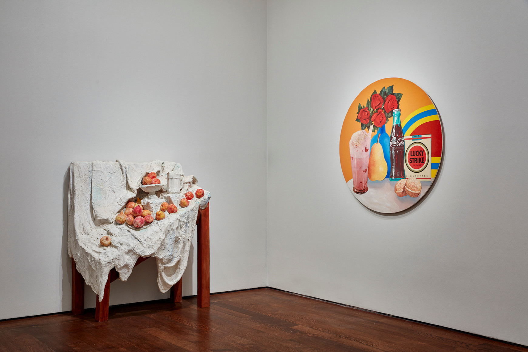Installation view of Painted Pop, on view at Acquavella Galleries in New York from October 10 - December 15, 2023.