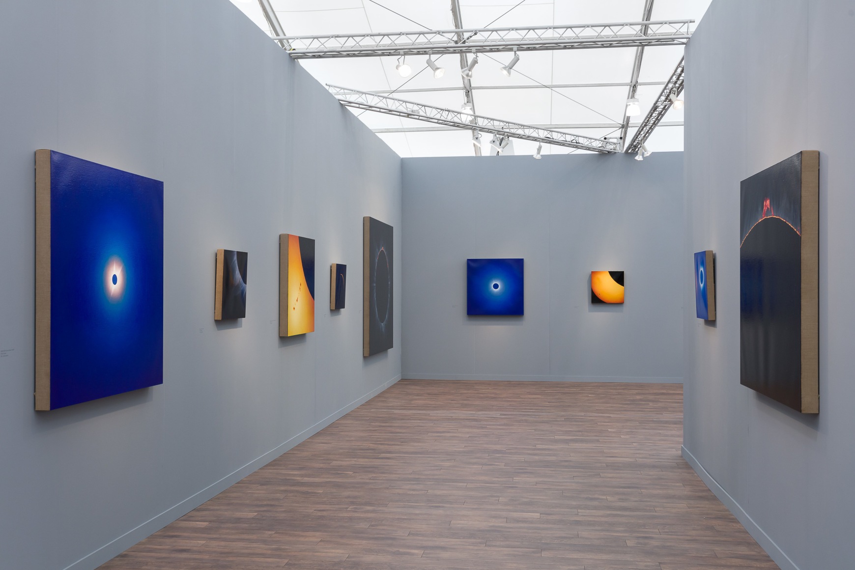 Installation view of Damian Loeb: All Hope is Lost at Frieze New York from May 2-5, 2019.