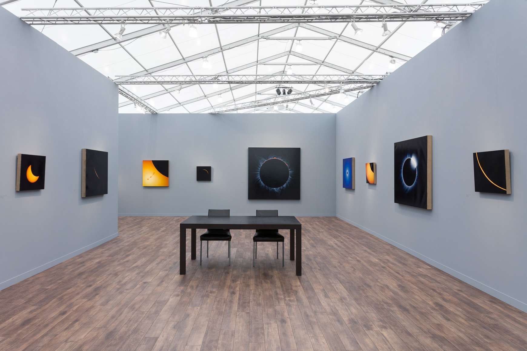 Installation view of Damian Loeb: All Hope is Lost at Frieze New York from May 2-5, 2019.