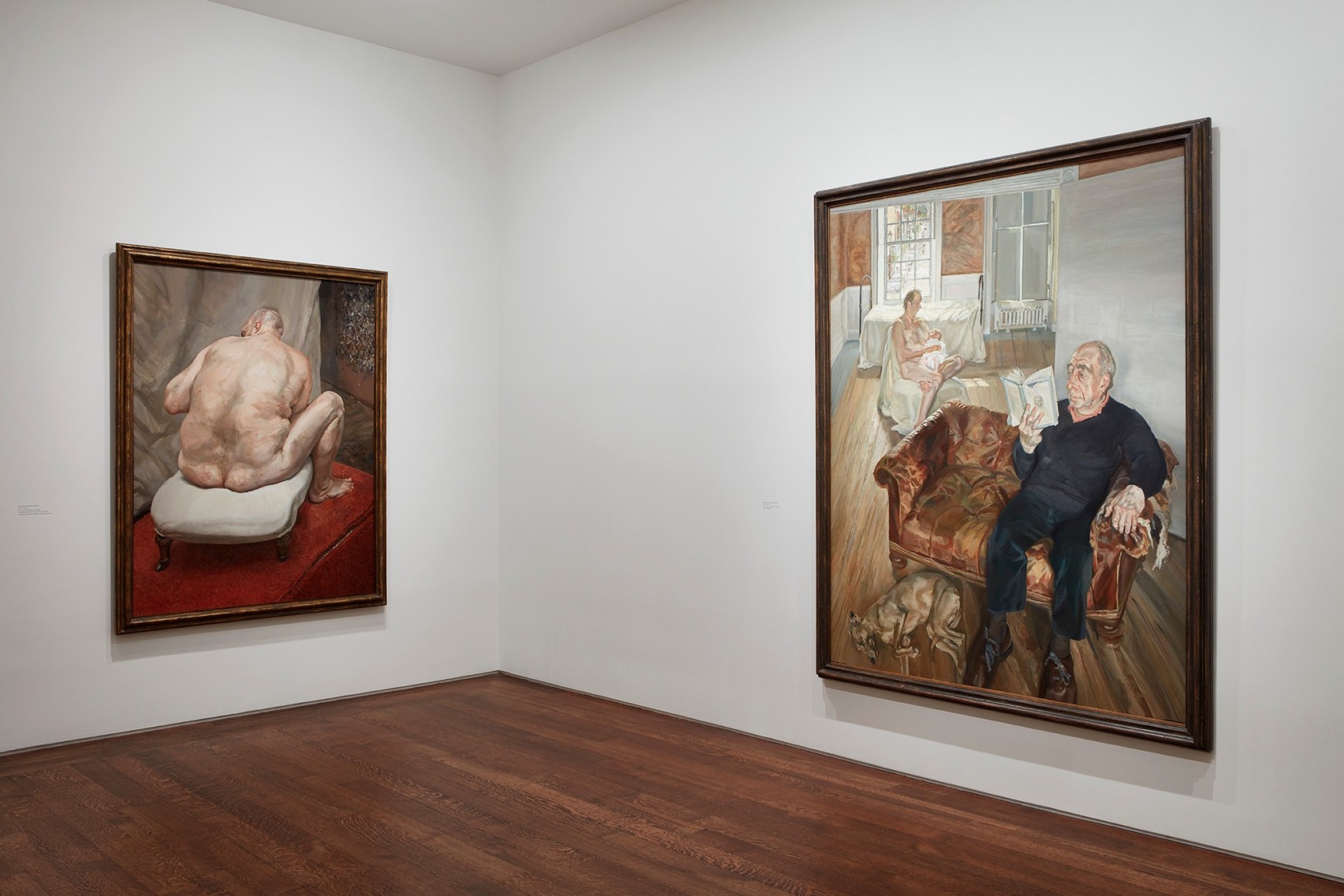 Installation view of Lucian Freud: Monumental at Acquavella Galleries from April 5 &ndash; May 24, 2019.