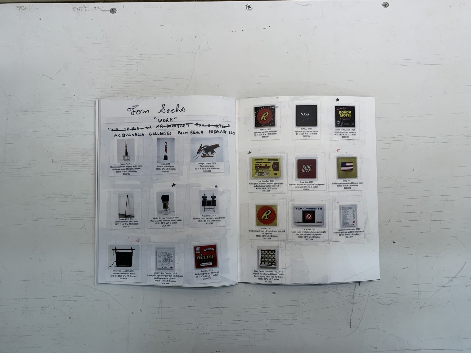 Details of Tom Sachs Work Catalogue