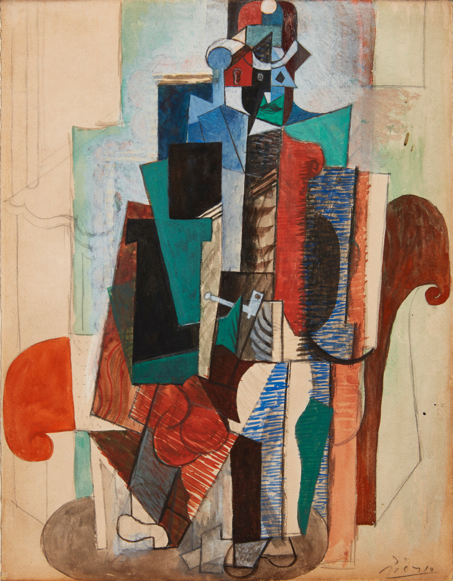 Homme &agrave; la pipe assis dans un fauteuil [Man with a Pipe Sitting in an Armchair]