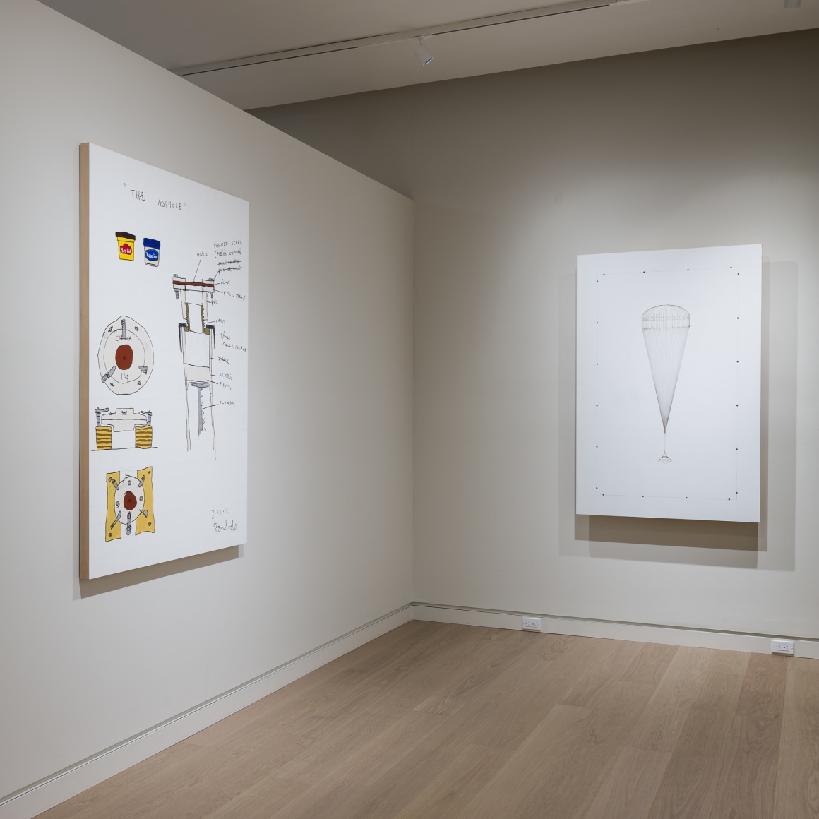 Installation view of&nbsp;Tom Sachs: Spaceships&nbsp;​​​​​​​in Palm Beach, photo by Silvia Ros.