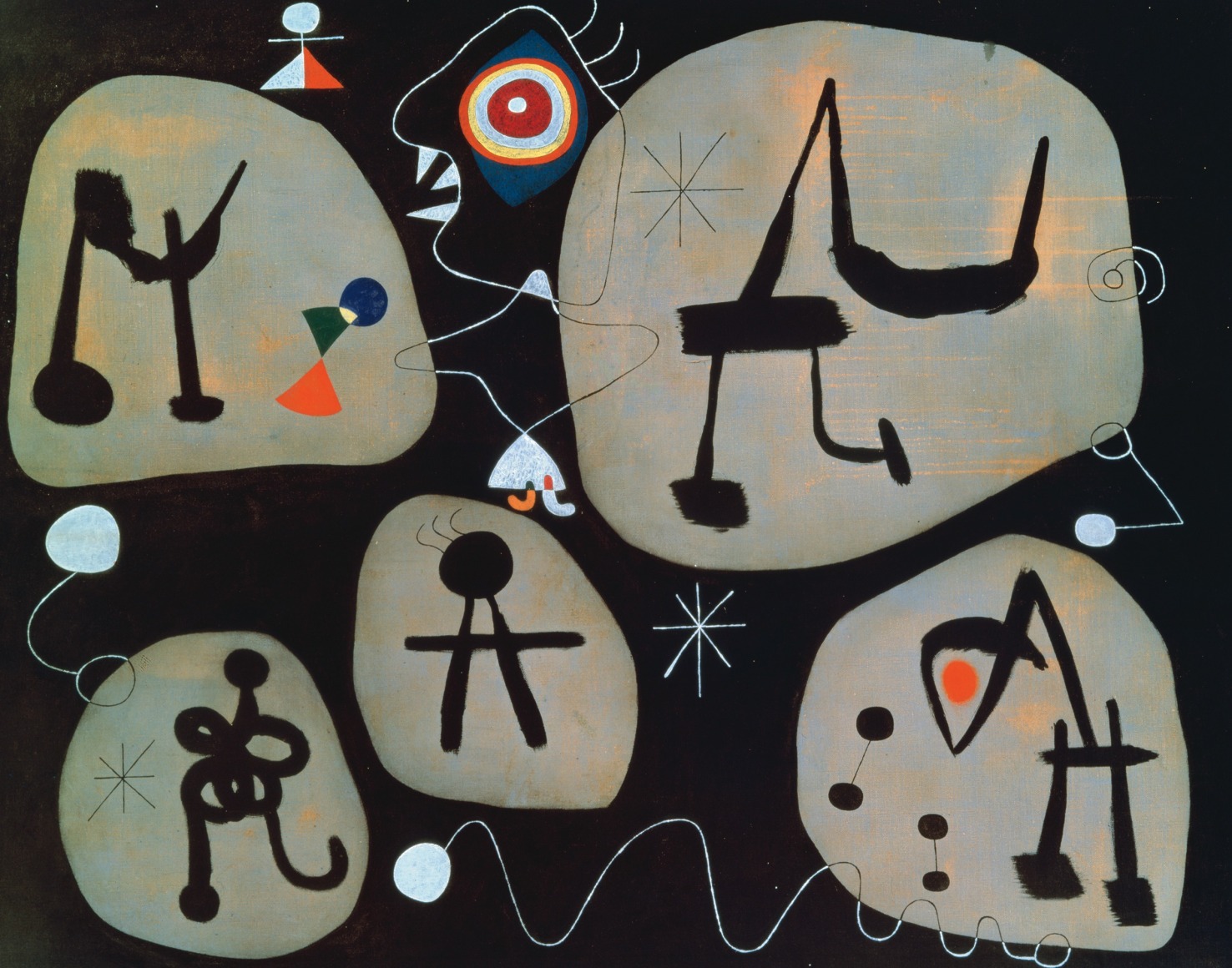 Joan Mir&oacute;, Woman Hearing Music