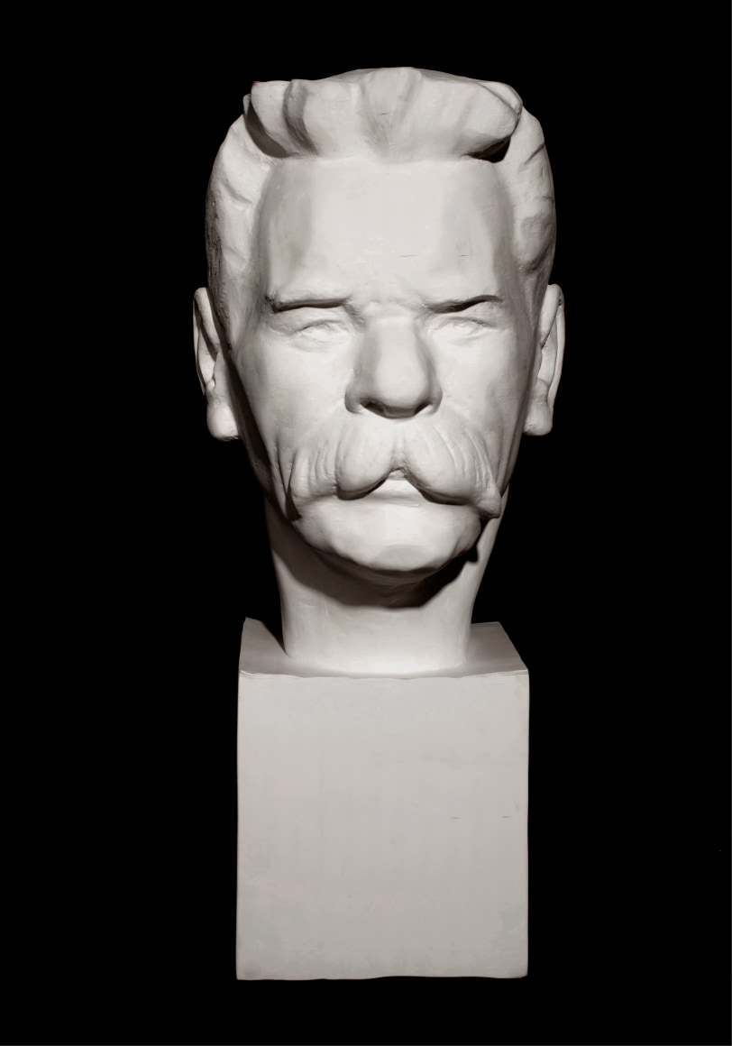 Li_Hongbo_Bust_of_Gorky_paper_60x28x33cm_2012_2