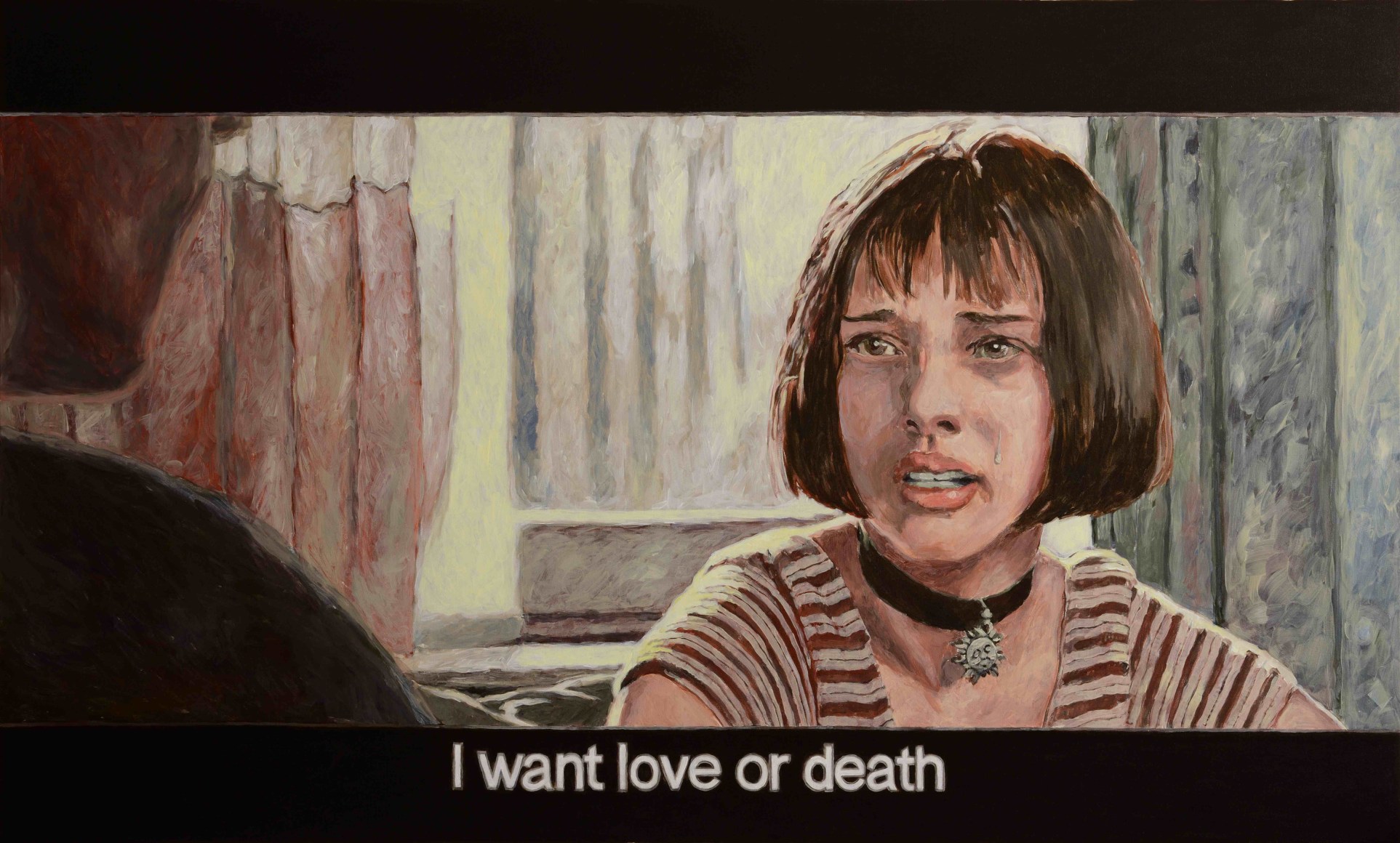 Chow_Chun_Fai_Leon_the_Professional_I_want_love_or_death_Acrylic_on_canvas_120x200cm_2018