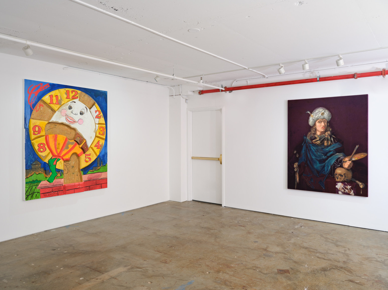 Installation view, These Days, Vito Schnabel Gallery, New York, NY, 2023; Artworks © Jessica Westhafer © Piotr Uklanski; Photo by Argenis Apolinario; Courtesy the artists and Vito Schnabel Gallery