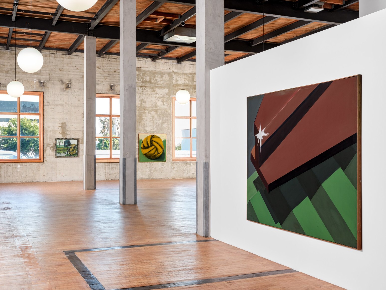 Installation view, Markus L&uuml;pertz: Markus the Painter or the Ratio of the Impossible, Vito Schnabel Gallery, Old Santa Monica Post Office, CA, 2023; Artworks &copy; Artists Rights Society (ARS), New York / VG Bild-Kunst, Bonn; Photo by Elon Schoenholz; Courtesy the artist and Vito Schnabel Gallery