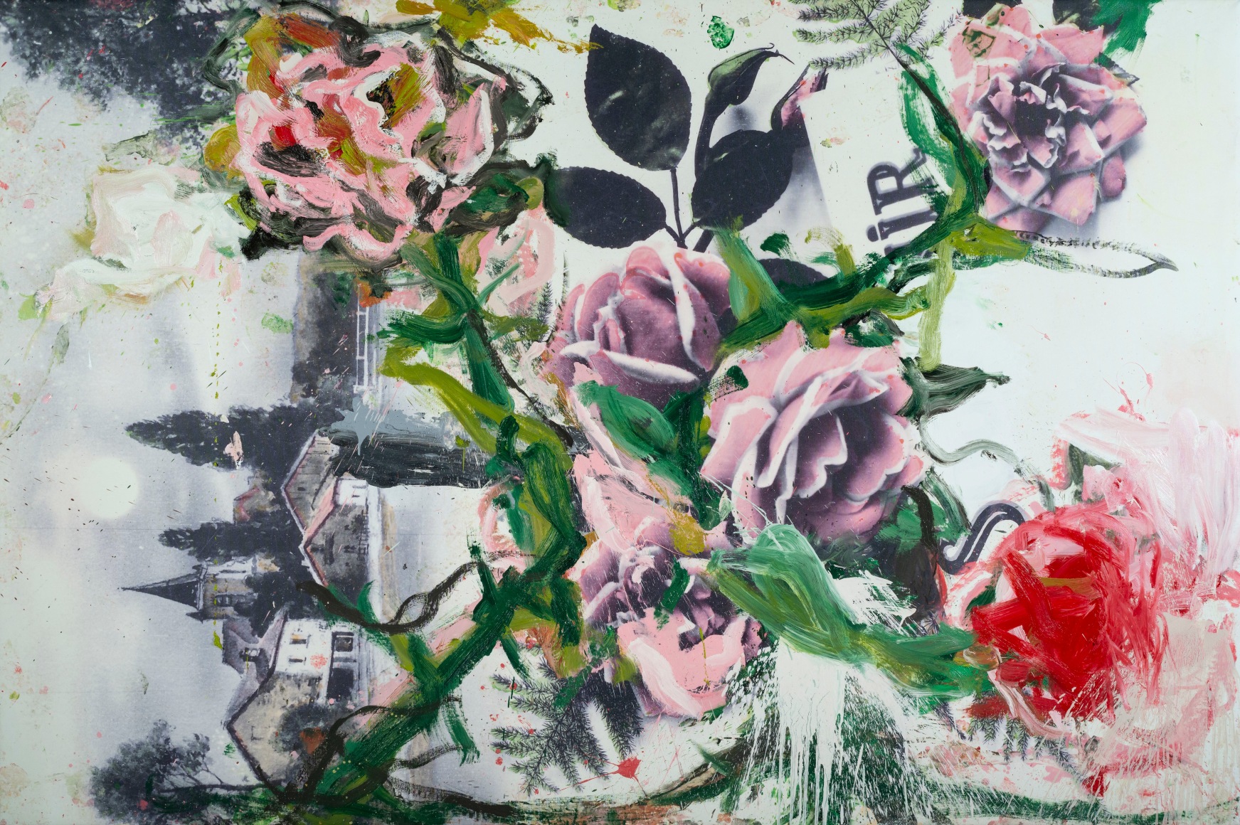 A painting of flowers by Jorge Galindo