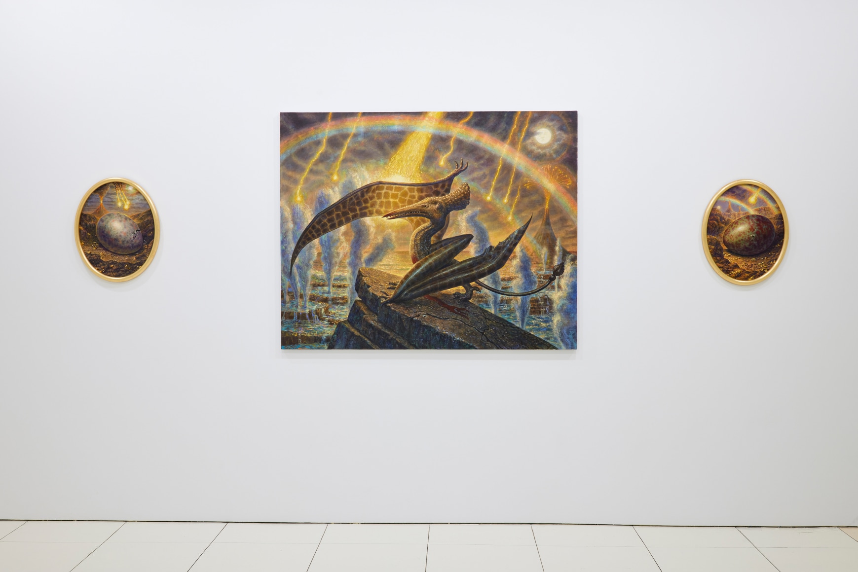 Installation view, Thomas Woodruff: Resurrection, Vito Schnabel Gallery, New York, NY, 2022; Artworks © Thomas Woodruff; Photo by Argenis Apolinario; Courtesy the artist and Vito Schnabel Gallery