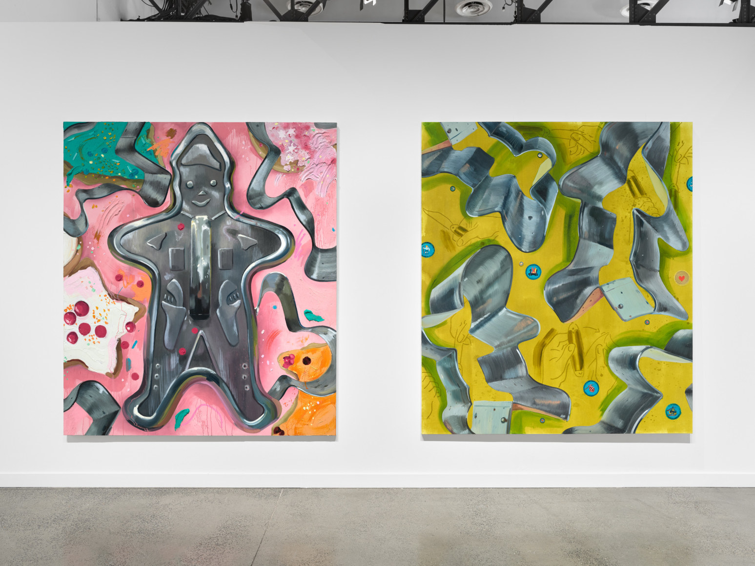 Installation view: Jessica Westhafer, Independent, New York, NY, 2023; Artworks © Jessica Westhafer; Photo by Shark Senesac; Courtesy the artist and Vito Schnabel Gallery