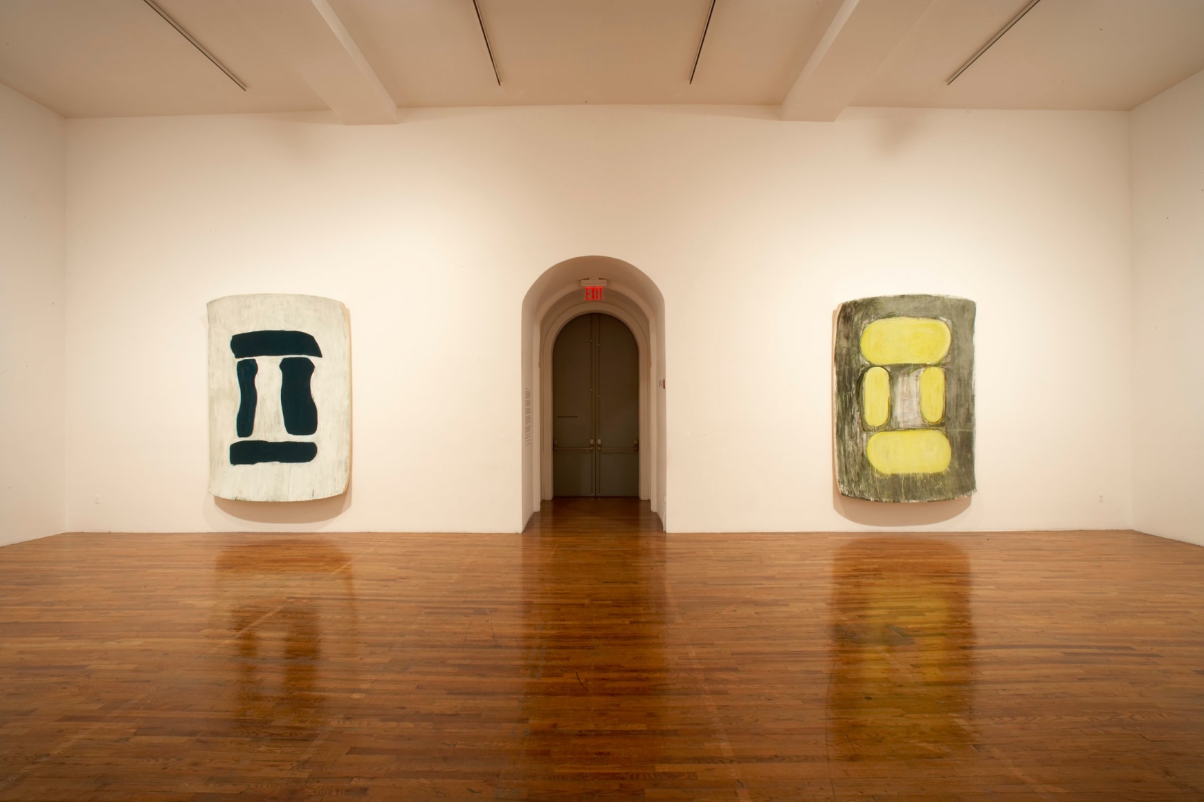 Installation view, Ron Gorchov, Double Trouble, MoMA PS1, Long Island City, New York, 2006