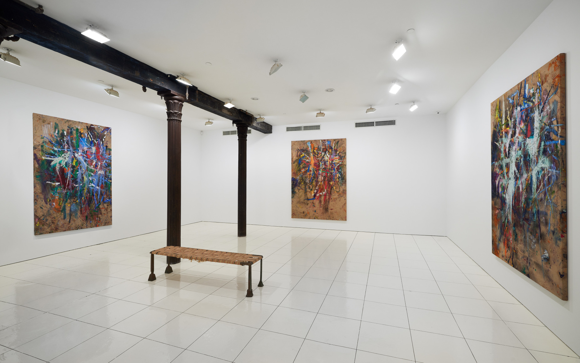 An installation view of Spencer Lewis's exhibition